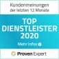 Top Dienstleister 2020 Badge Provenexpert