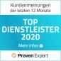 Top Dienstleister 2020 Badge Provenexpert Top Dienstleister 2020 Badge Provenexpert